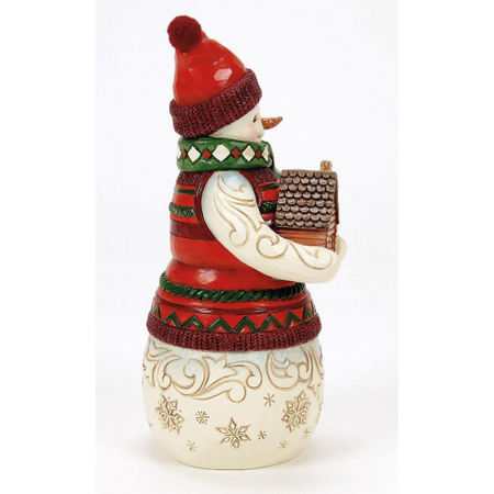 Jim Shore Jim Shore Christmas at Lodge Snowman Figurine