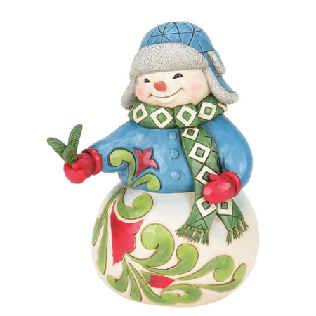 Jim Shore Jim Shore Snowman Evergreen Sprig Figurine