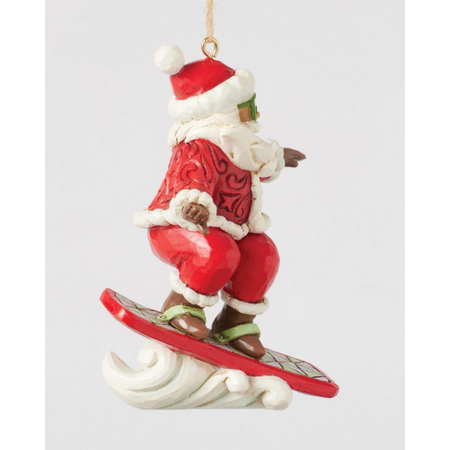 Jim Shore Jim Shore  Snowboarding Santa Ornament