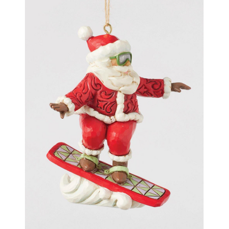 Jim Shore Jim Shore  Snowboarding Santa Ornament