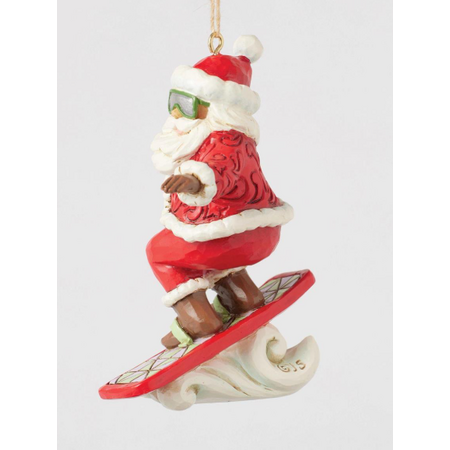 Jim Shore Jim Shore  Snowboarding Santa Ornament