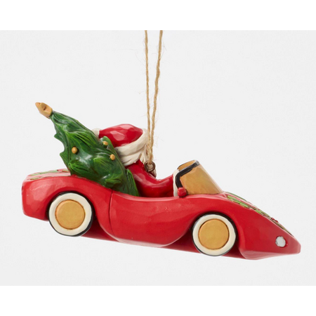 Jim Shore Jim Shore Santa in Sports Car Ornament