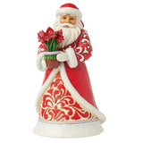 Jim Shore Jim Shore Santa with Blooming Amaryllis Figurine