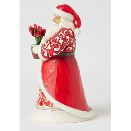 Jim Shore Jim Shore Santa with Blooming Amaryllis Figurine