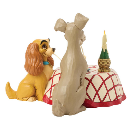 Jim Shore Jim Shore Lady & Tramp Spaghetti Scene LED Figurine