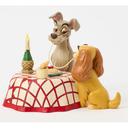 Jim Shore Jim Shore Lady & Tramp Spaghetti Scene LED Figurine