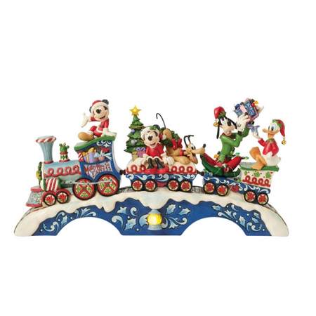Jim Shore Jim Shore Mickey & Friends LED Musical Train Figurine
