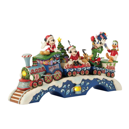 Jim Shore Jim Shore Mickey & Friends LED Musical Train Figurine