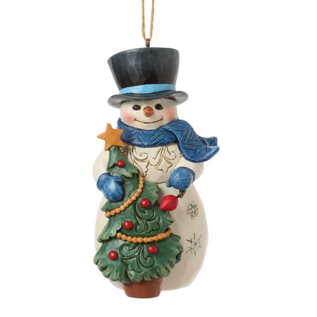 Jim Shore Jim Shore Snowman with Tree Ornament
