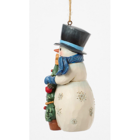 Jim Shore Jim Shore Snowman with Tree Ornament