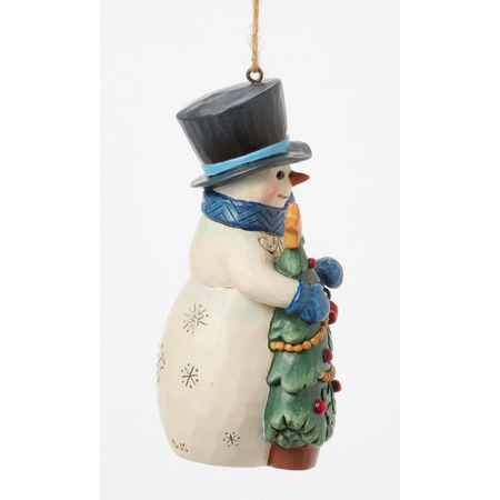 Jim Shore Jim Shore Snowman with Tree Ornament