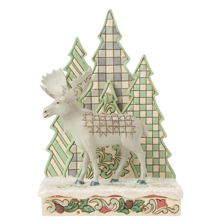 Jim Shore Jim Shore Woodland Moose with Layered Tree Figurine