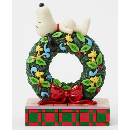 Jim Shore Jim Shore Snoopy Sleeping on LED Wreath Figurine