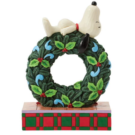 Jim Shore Jim Shore Snoopy Sleeping on LED Wreath Figurine