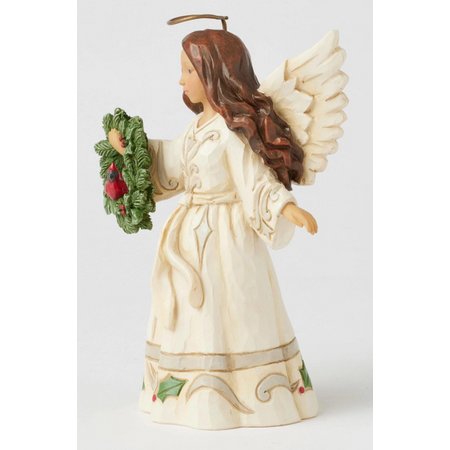 Jim Shore Jim Shore White Woodland Angel with Cardinal Figurine