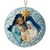 Jim Shore Jim Shore Blue and Gold Holy Family Hanging Ornament