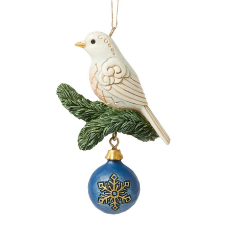Jim Shore Jim Shore Blue and Gold Dove Hanging Ornament
