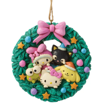 Jim Shore Jim Shore Hello Kitty & Friends Wreath Ornament
