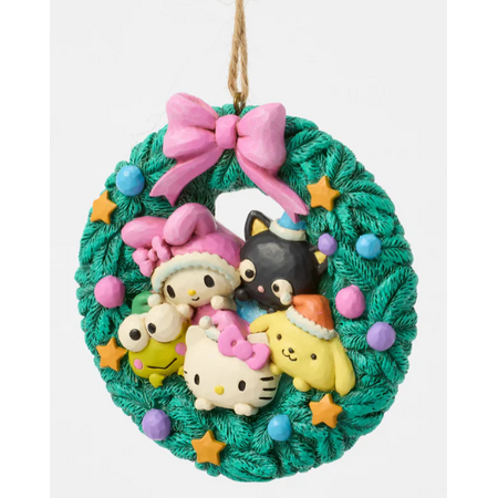 Jim Shore Jim Shore Hello Kitty & Friends Wreath Ornament