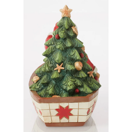 Jim Shore Jim Shore Santa in Boat With Tree Figurine