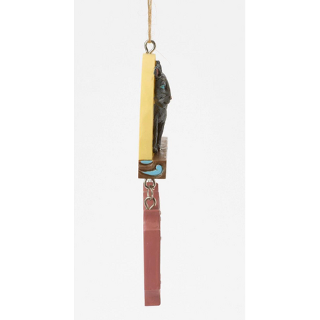 Jim Shore Jim Shore Coraline Black Cat on Pink Palace Sign Ornament