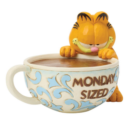 Jim Shore Jim Shore Garfield with Overized Coffee Figurine