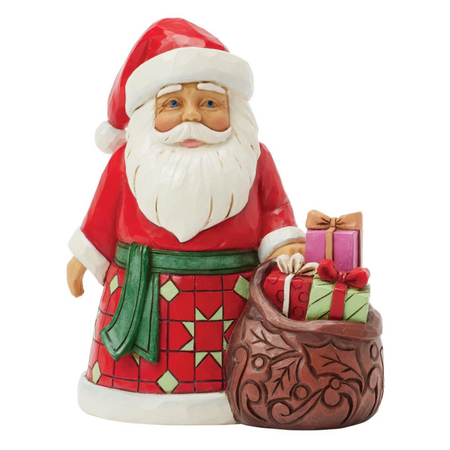 Jim Shore Jim Shore Santa with Toy Bag Pint Sized Figurine