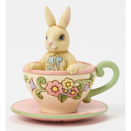 Jim Shore Jim Shore Bunny in Teacup Mini Figurine