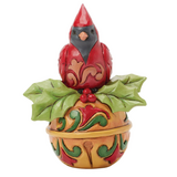 Jim Shore Jim Shore Cardinal on Jingle Bell Mini Figurine