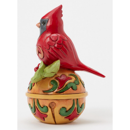 Jim Shore Jim Shore Cardinal on Jingle Bell Mini Figurine
