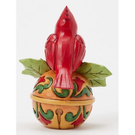 Jim Shore Jim Shore Cardinal on Jingle Bell Mini Figurine