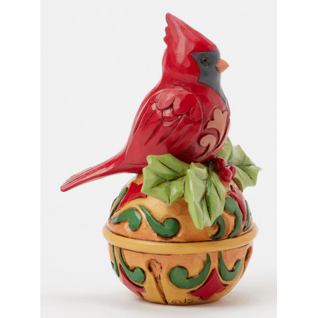 Jim Shore Jim Shore Cardinal on Jingle Bell Mini Figurine