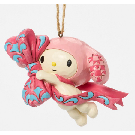 Jim Shore Jim Shore Hello Kitty My Melody Pink Bow Hanging Ornament
