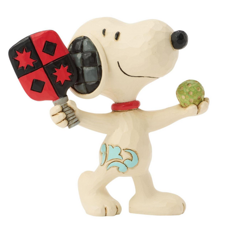 Jim Shore Jim Shore Snoopy Playing Pickleball Mini Figurine