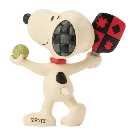 Jim Shore Jim Shore Snoopy Playing Pickleball Mini Figurine