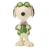 Jim Shore Jim Shore Snoopy Shamrock Glasses Mini Figurine