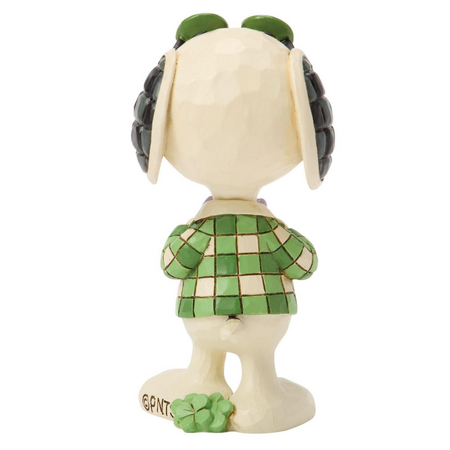 Jim Shore Jim Shore Snoopy Shamrock Glasses Mini Figurine