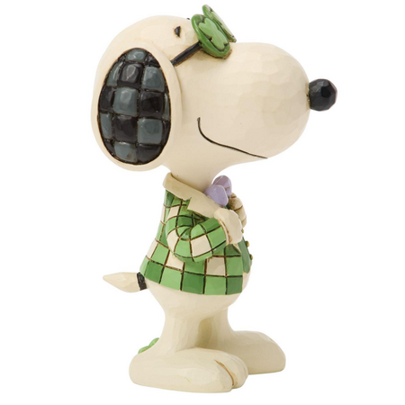 Jim Shore Jim Shore Snoopy Shamrock Glasses Mini Figurine