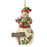 Jim Shore Jim Shore Snowman with Hershey Sign Ornament