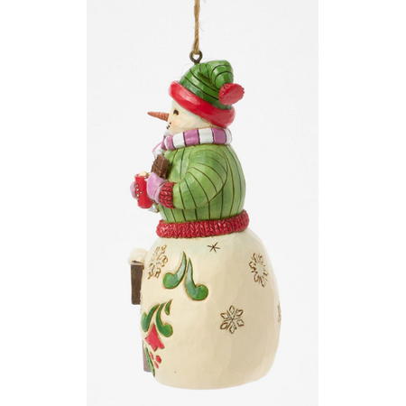 Jim Shore Jim Shore Snowman with Hershey Sign Ornament