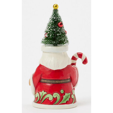 Jim Shore Jim Shore Santa Sisal Tree Hat Pint Size Figurine
