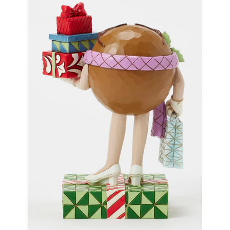 Jim Shore Jim Shore M&M Brown Character with Presents Figurine