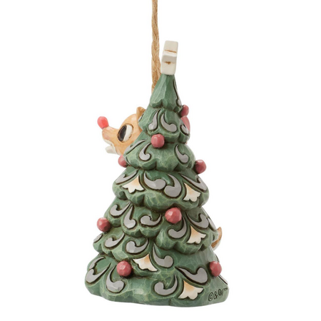 Jim Shore Jim Shore Woodland Rudolph with Tree LED Ornament