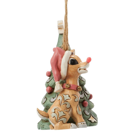 Jim Shore Jim Shore Woodland Rudolph with Tree LED Ornament