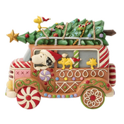Jim Shore Jim Shore Peanuts Gingerbread Van Figurine