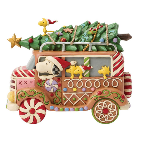 Jim Shore Jim Shore Peanuts Gingerbread Van Figurine