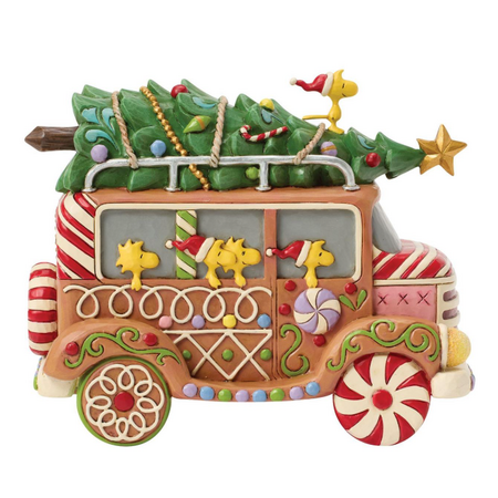 Jim Shore Jim Shore Peanuts Gingerbread Van Figurine