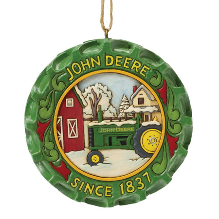 Jim Shore Jim Shore John Deere Tractor Tire with Scene Ornament
