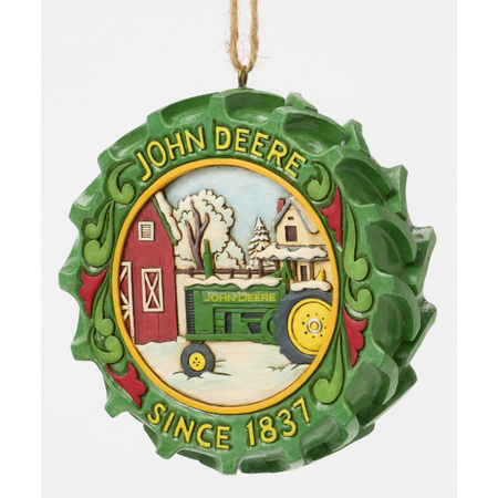 Jim Shore Jim Shore John Deere Tractor Tire with Scene Ornament