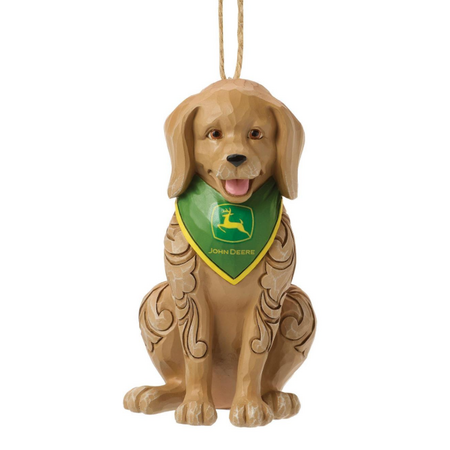 Jim Shore Jim Shore Dog Wearing John Deere Bandana Ornament